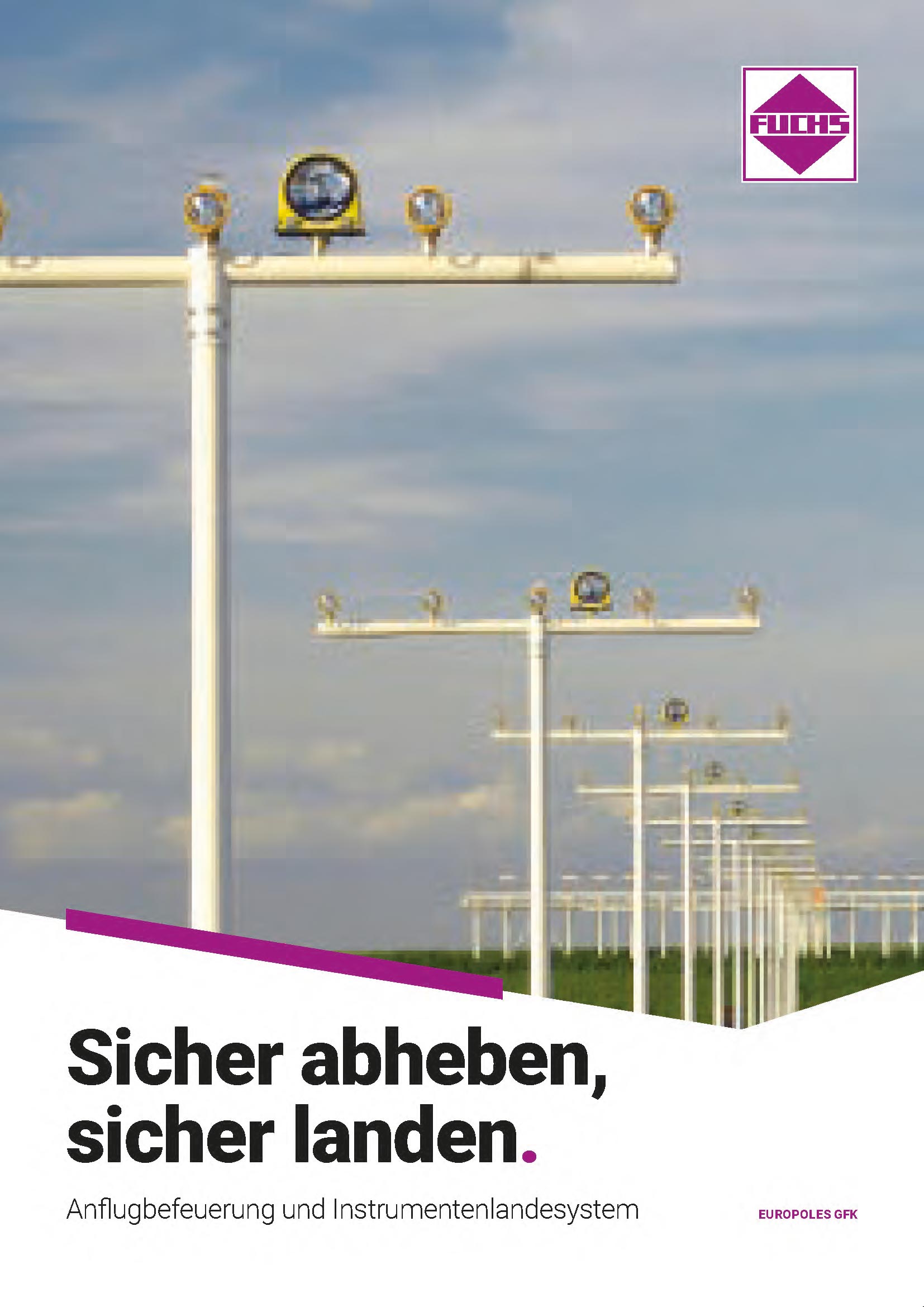 Cover der Broschüre zur Flughafeninfrastruktur